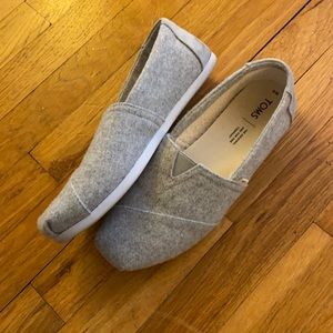 TOMS Grey Fleece Shoes